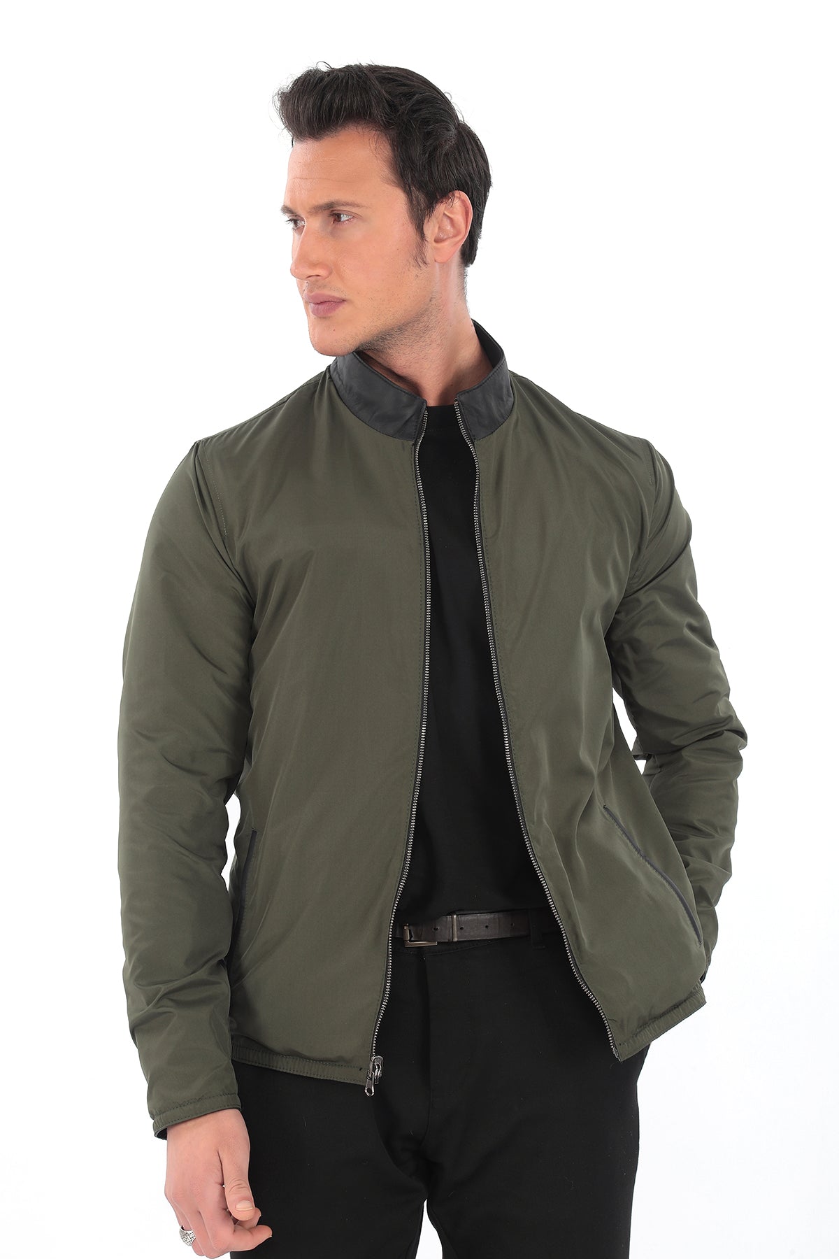 AERON Reversible Black & Khaki Jacket