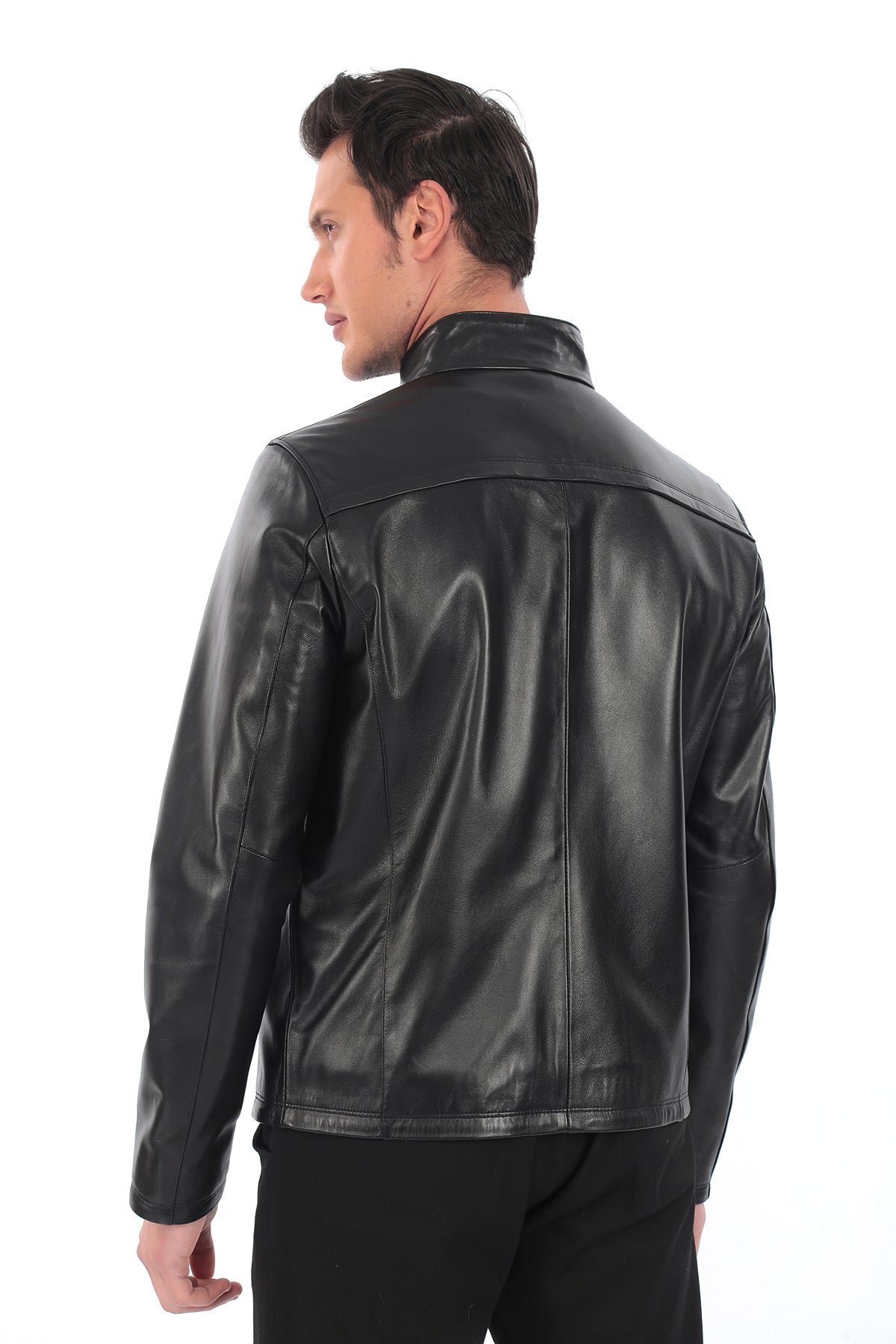 CORVIN Black Genuine Leather Jacket Black