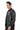 THORNE Black Genuine Leather Bomber Jacket