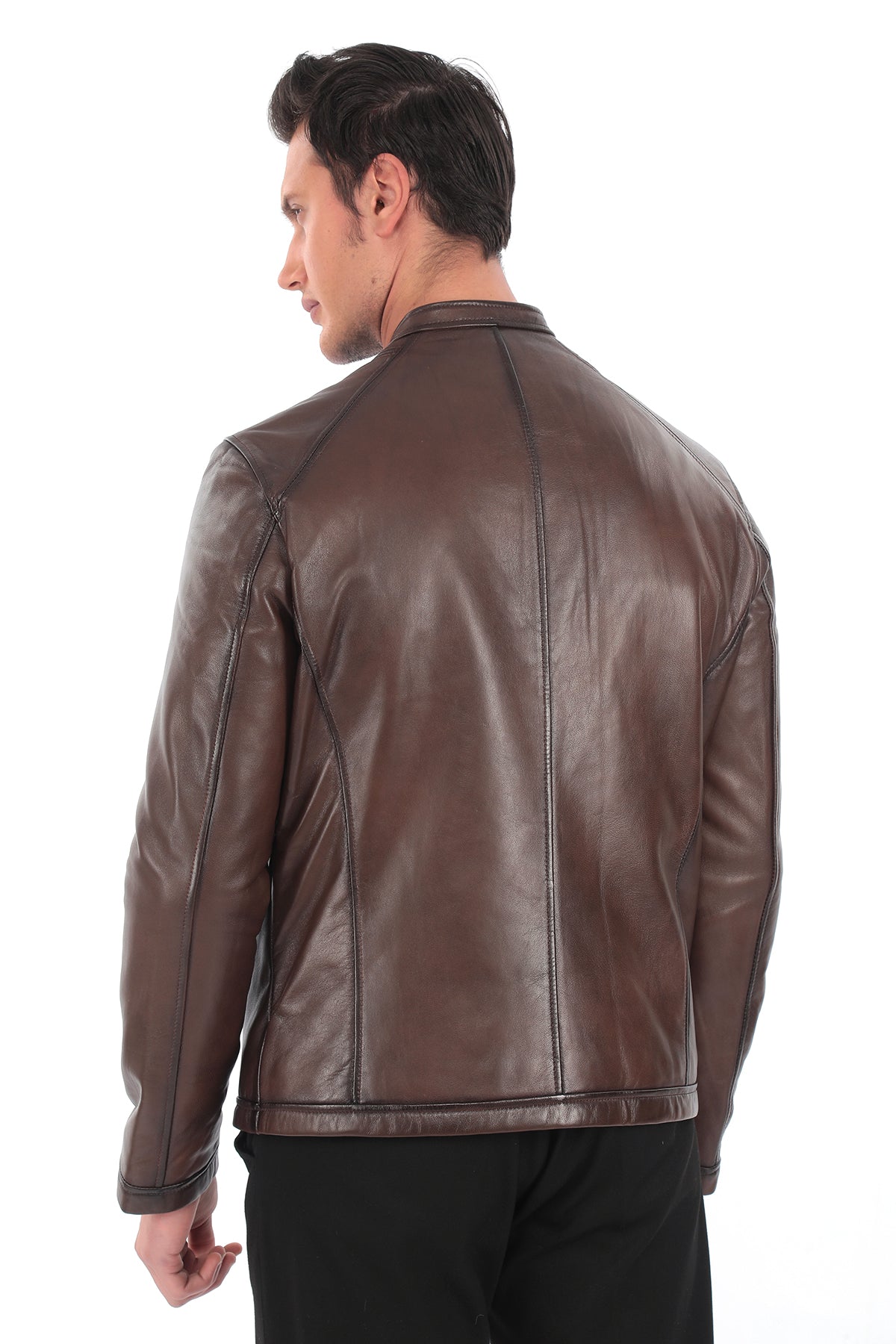 KAEL Brown Genuine Leather Jacket