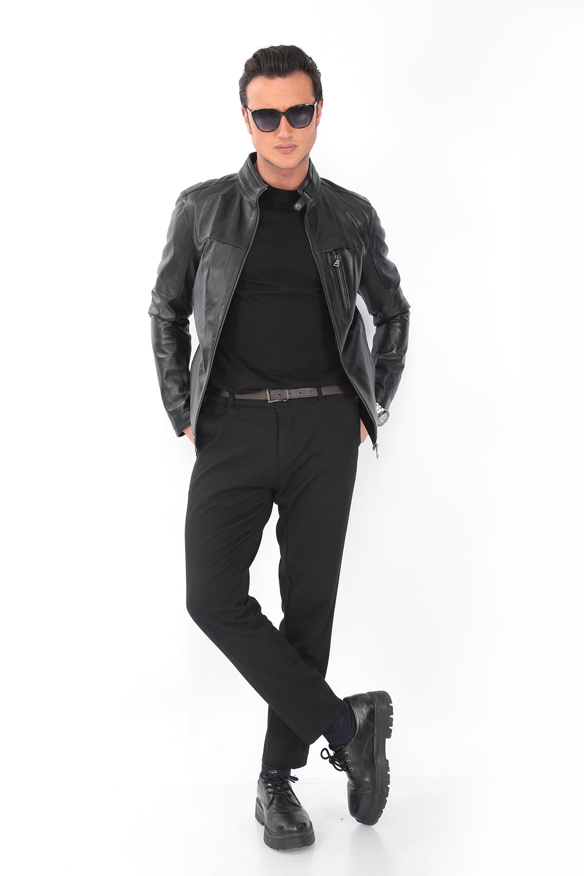RYKER Brown Genuine Leather Jacket