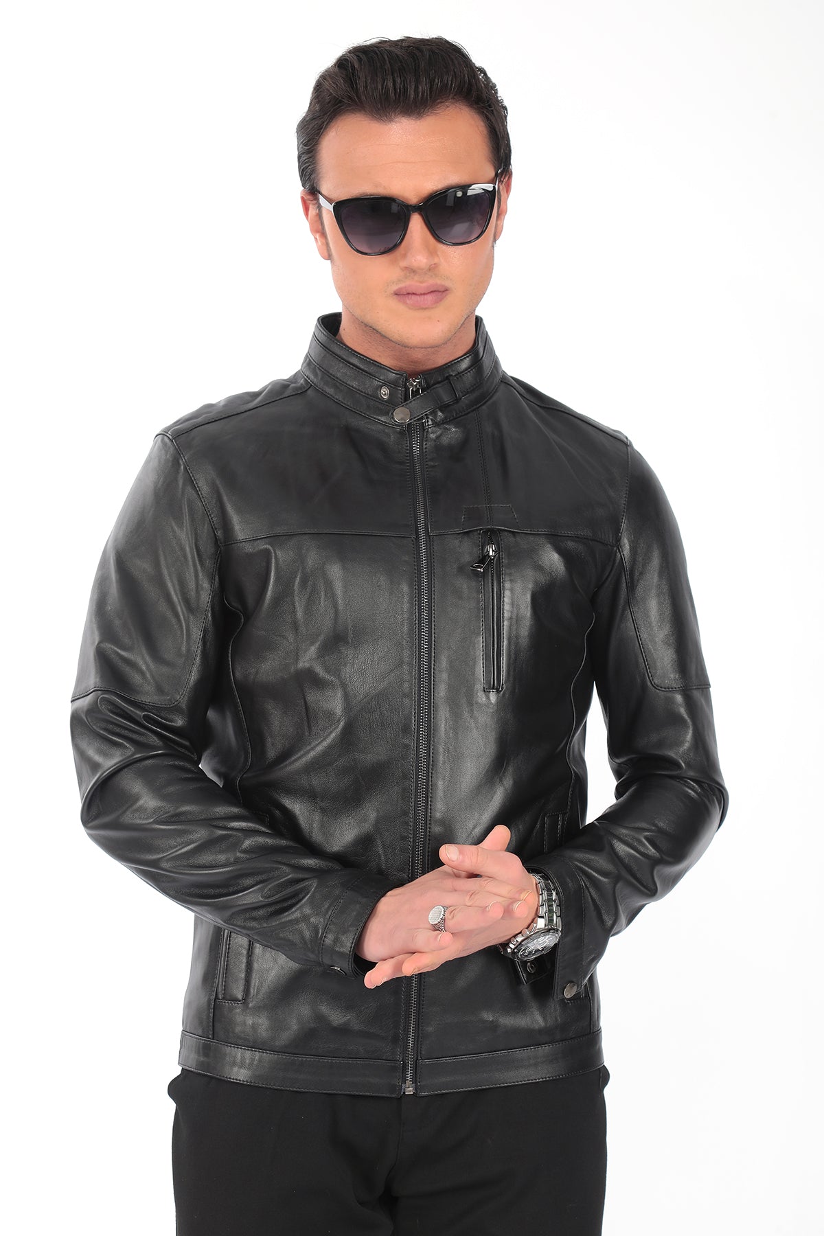 RYKER Brown Genuine Leather Jacket