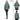 Hazel -Mint Green Stand Collar Genuine Leather Jacket