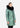 LUNÉVA MINT SAGE – Fur Collar Leather Down Puffer Parka