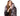 Sorelia Grey Fox Women’s Hooded Genuine Fox Fur Jacket with Leather Details