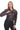 Mirea Burgundy Croc-Embossed Biker Jacket