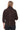 SELORA Dark Brown Genuine Suede Cropped Shirt Jacket