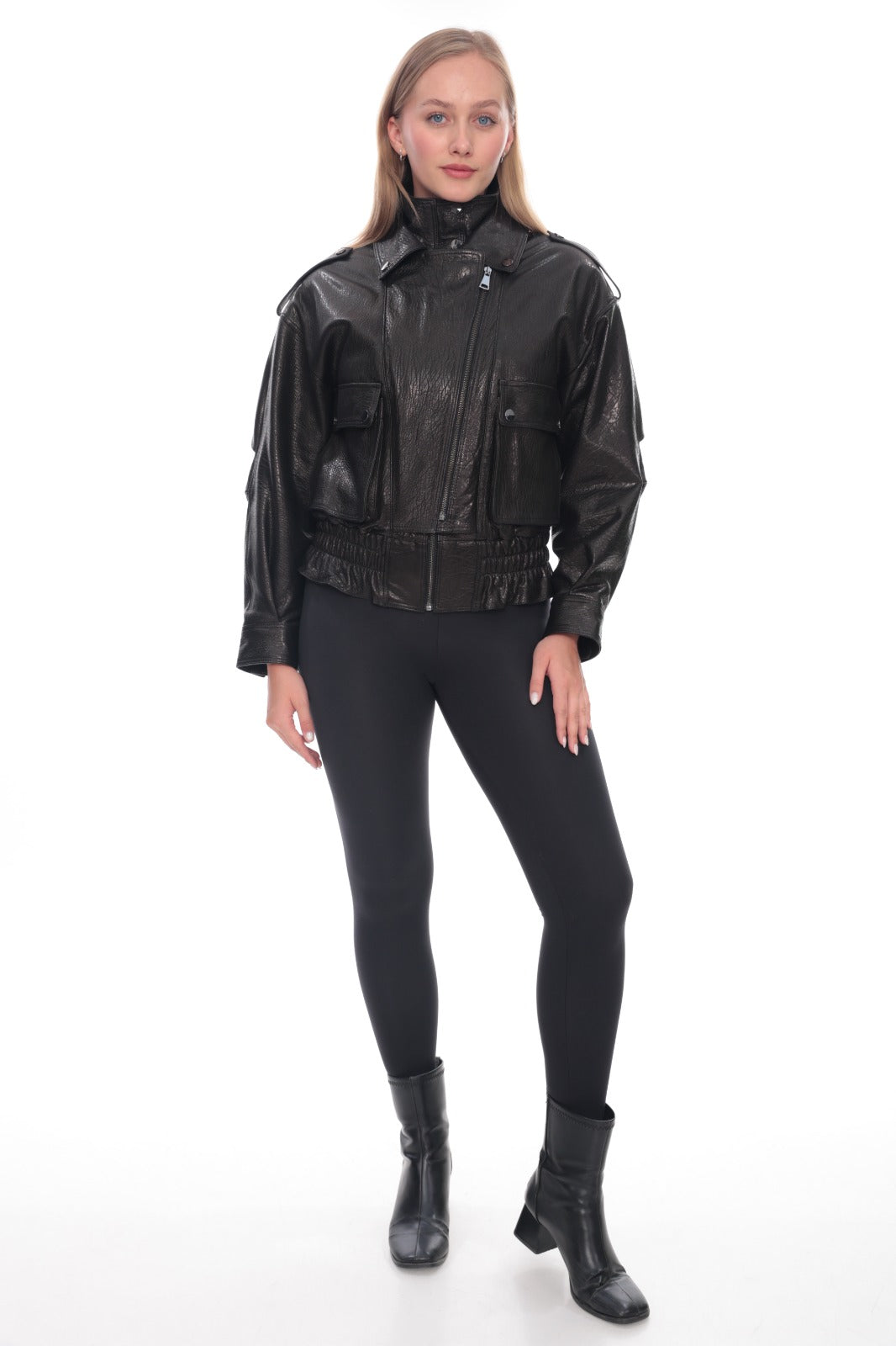 Sorella High Neck Biker Jacket