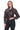 Mirea Burgundy Croc-Embossed Biker Jacket