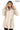 ÉLYSA CROCO – Hooded Leather Trench Coat Beige
