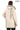 ÉLYSA CROCO – Hooded Leather Trench Coat Beige