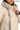 ÉLYSA CROCO – Hooded Leather Trench Coat Beige
