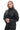 Zelvia Leather Oversized Collar Jacket