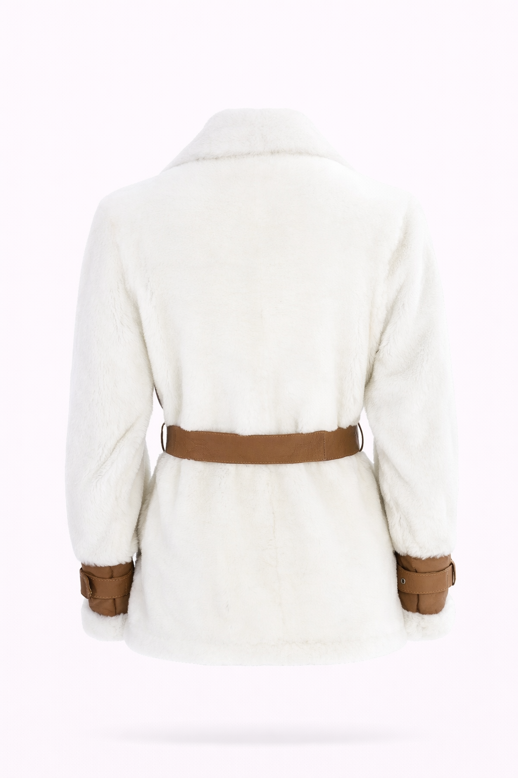VAREL Genuine Shearling Leather with Belt