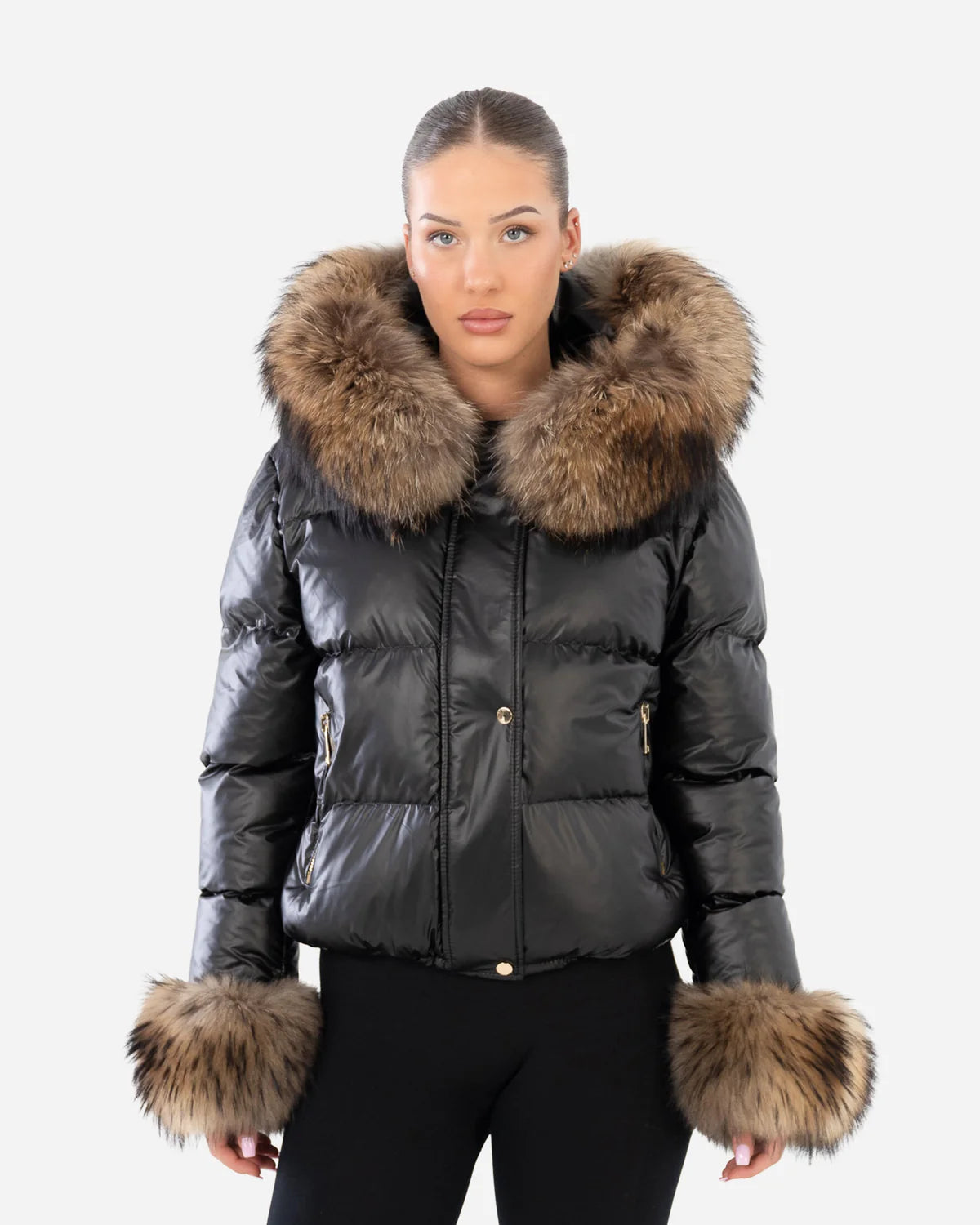 ELVIRA Black Down Puffer Jacket