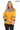 Siena Genuine Leather Yellow Hooded Belted Jacket with Checked Pattern Lining