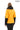 Chloe Genuine Leather Yellow Hooded Jacket with Knitwear Trim