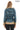 LYRA BLUE GENUINE LEATHER HOUNDSTOOTH COMBINED HOODED JACKET