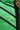 Venza Genuine Lambskin Neon Green Hooded Leather Jacket with Contrast Asymmetric Stripes