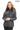 ELIVE ANTHRACITE Fur Hooded Leather Jacket