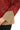 LYRA BLUE GENUINE LEATHER HOUNDSTOOTH COMBINED HOODED JACKET Red