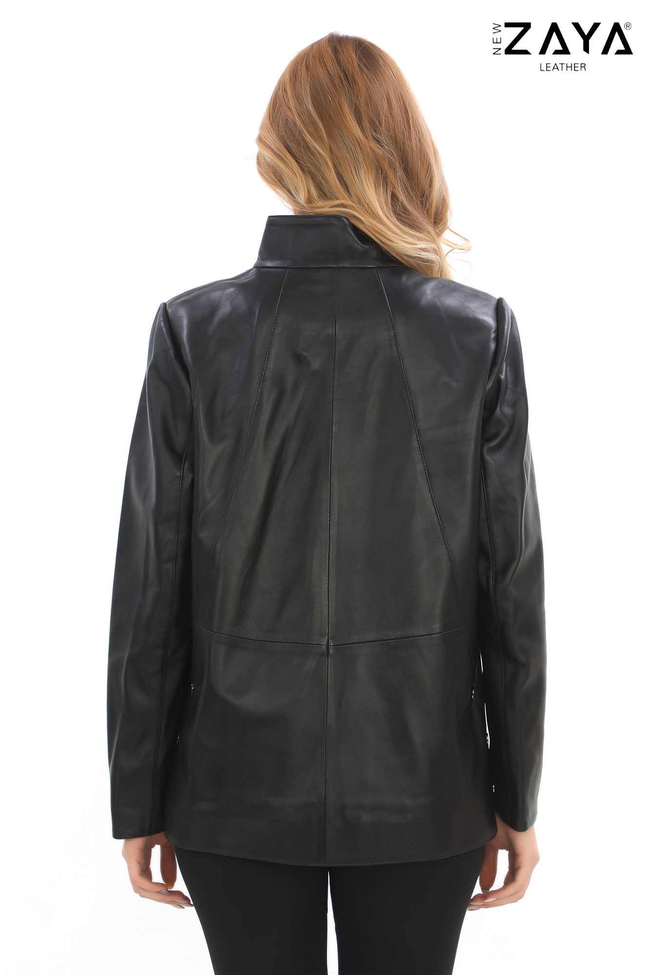 Serena Black Genuine Leather Jacket
