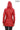 ALVEA RED Detachable Hood Genuine Lambskin Leather Coat with Double-Zip Closure