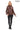 Hazel-Brown Stand Collar Genuine Leather Jacket