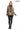 ATHENA ANTHRACITE GENUINE LEATHER & SUEDE PANELLED STATEMENT JACKET Bronze