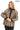 ATHENA ANTHRACITE GENUINE LEATHER & SUEDE PANELLED STATEMENT JACKET Bronze
