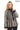 ATHENA ANTHRACITE GENUINE LEATHER & SUEDE PANELLED STATEMENT JACKET Taupe