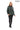 ATHENA ANTHRACITE GENUINE LEATHER & SUEDE PANELLED STATEMENT JACKET Khaki