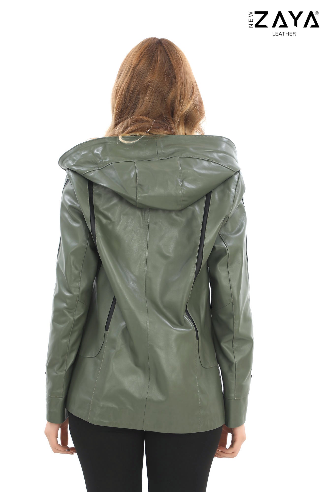 Taylor Khaki Genuine Lambskin Leather Jacket