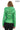 JAEEN Neon Green Genuine Lambskin Leather Jacket with Detachable Hood