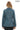 Treviso Genuine Lambskin Blue Leather Jacket with Metallic Side Bar Details