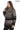 Aurevine Women’s Taupe Genuine Leather Jacket with Knit Shawl Collar and Suede Contrast Panels