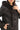 ÉLYSA CROCO – Hooded Leather Trench Coat Brown
