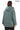 LUNA MINT GREEN HOODED GENUINE LEATHER PARKA JACKET