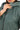 LUNA MINT GREEN HOODED GENUINE LEATHER PARKA JACKET