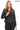 AURELIA NOIR – Ribbed Biker Leather Jacket