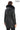 VELMORA NOIR – Fur Hooded Leather Trench Coat Black