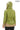 LYRA BLUE GENUINE LEATHER HOUNDSTOOTH COMBINED HOODED JACKET Green