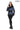 Aurevine Women’s Metallic Blue Genuine Leather Jacket with Knit Shawl Collar and Suede Contrast Panels