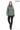 Treviso Genuine Lambskin Mint Green Leather Jacket with Metallic Side Bar Details
