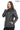Treviso Genuine Lambskin Anthracite Leather Jacket with Metallic Side Bar Details