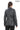 Treviso Genuine Lambskin Anthracite Leather Jacket with Metallic Side Bar Details