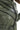 Venza Genuine Lambskin Khaki Hooded Leather Jacket with Contrast Asymmetric Stripes