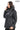 ELIVE NAVY  BLUE Fur Hooded Leather Jacket