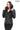 JAEEN Black Genuine Lambskin Leather Jacket with Detachable Hood