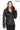 JAEEN Black Genuine Lambskin Leather Jacket with Detachable Hood
